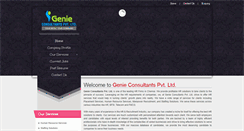 Desktop Screenshot of genieconsultants.com